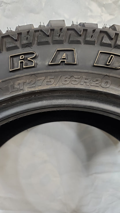 Used Tire - 275/65R20 Radar Renegade R7 M/T