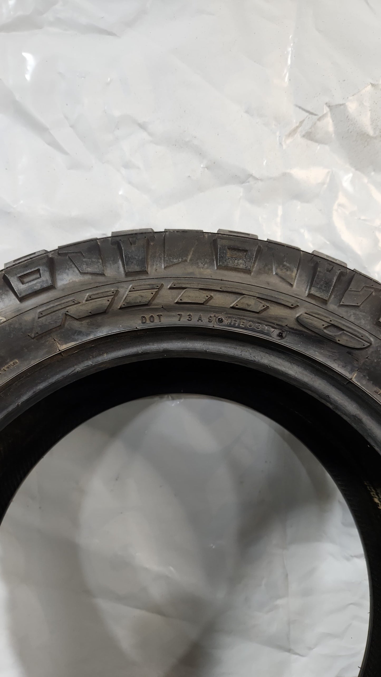 Used Tire - 33X12.50R20 Nitto Ridge Grappler 9/32