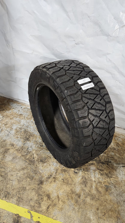 Used Tire - 33X12.50R20 Nitto Ridge Grappler 9/32