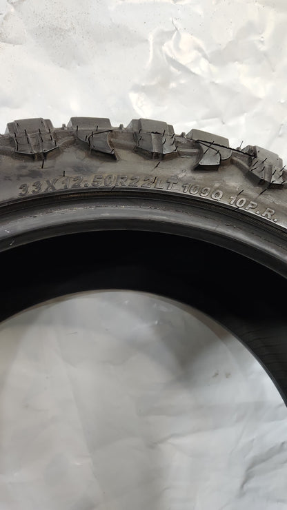 Used Tire - 33X12.50R22 Atturo	Trail Blade M/T
