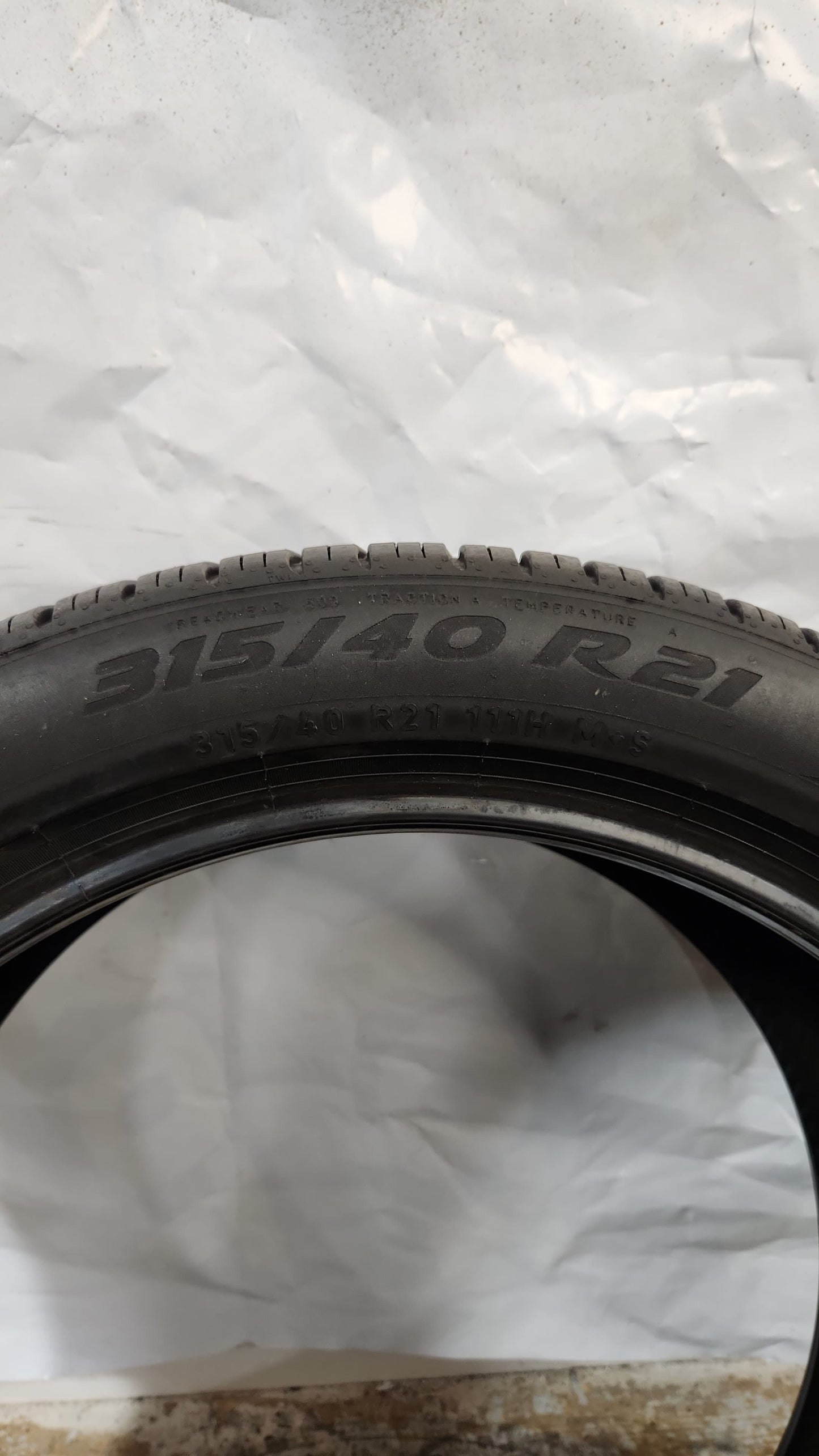 Used Tire - 315/40R21 Pirelli Scorpion Zero All Season