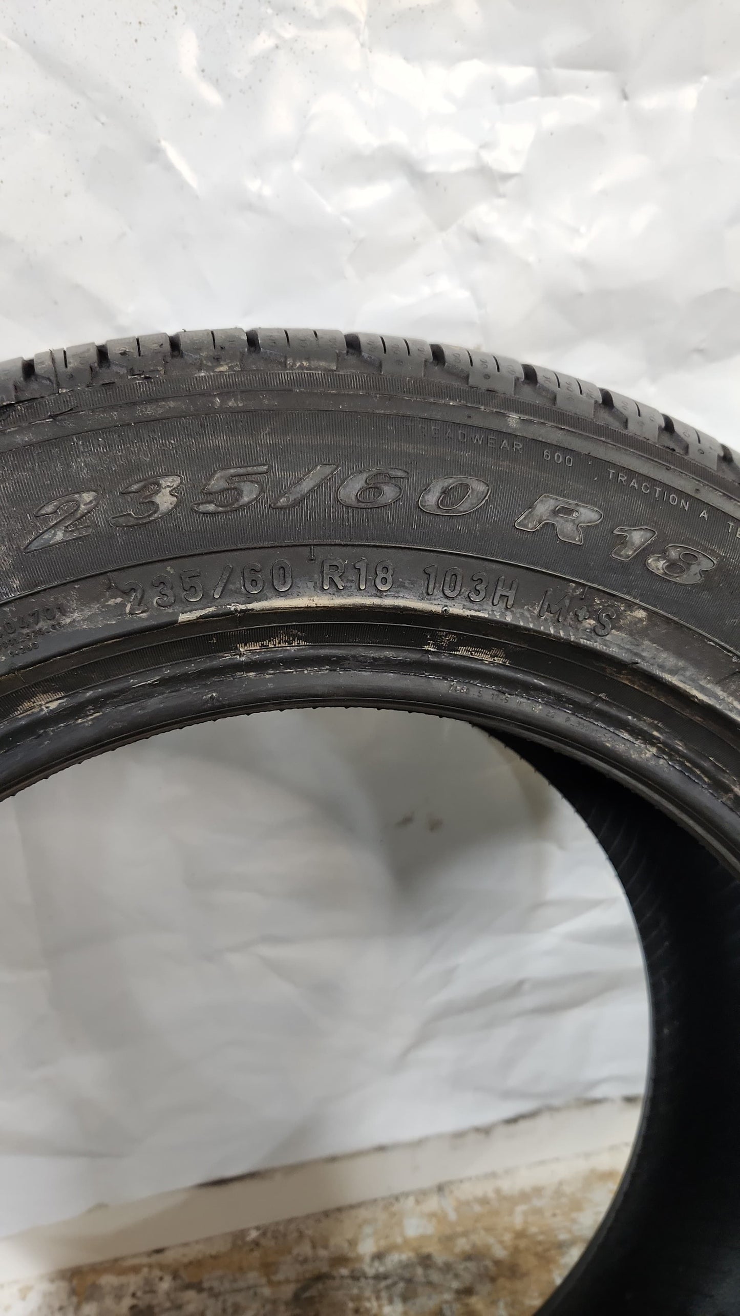 Used Tire - 235/60R18 Pirelli Scorpion Verde All Season