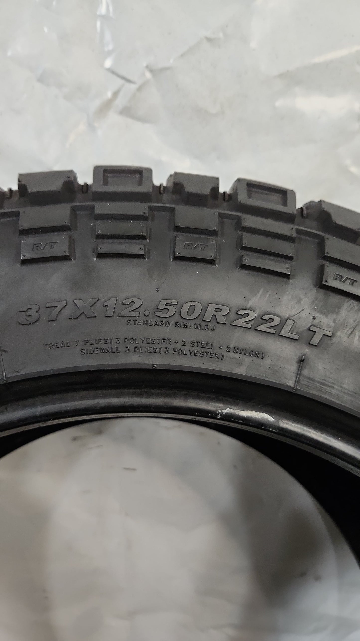 Set of 2 - 37X12.50R22 Kenda Klever R/T - Used Tires