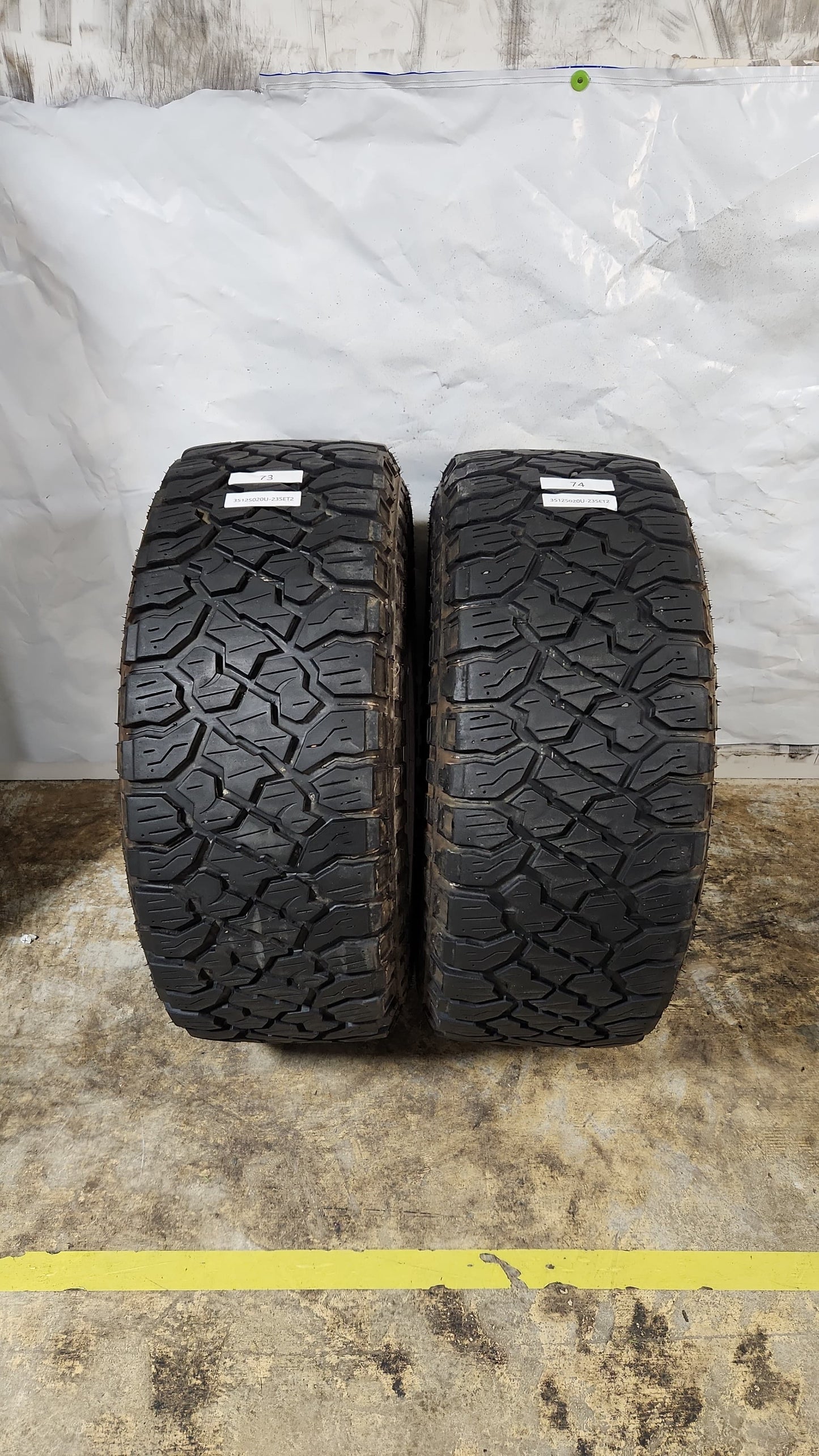 Set of 2 - 35X12.50R20 Kenda Klever R/T - Used Tires