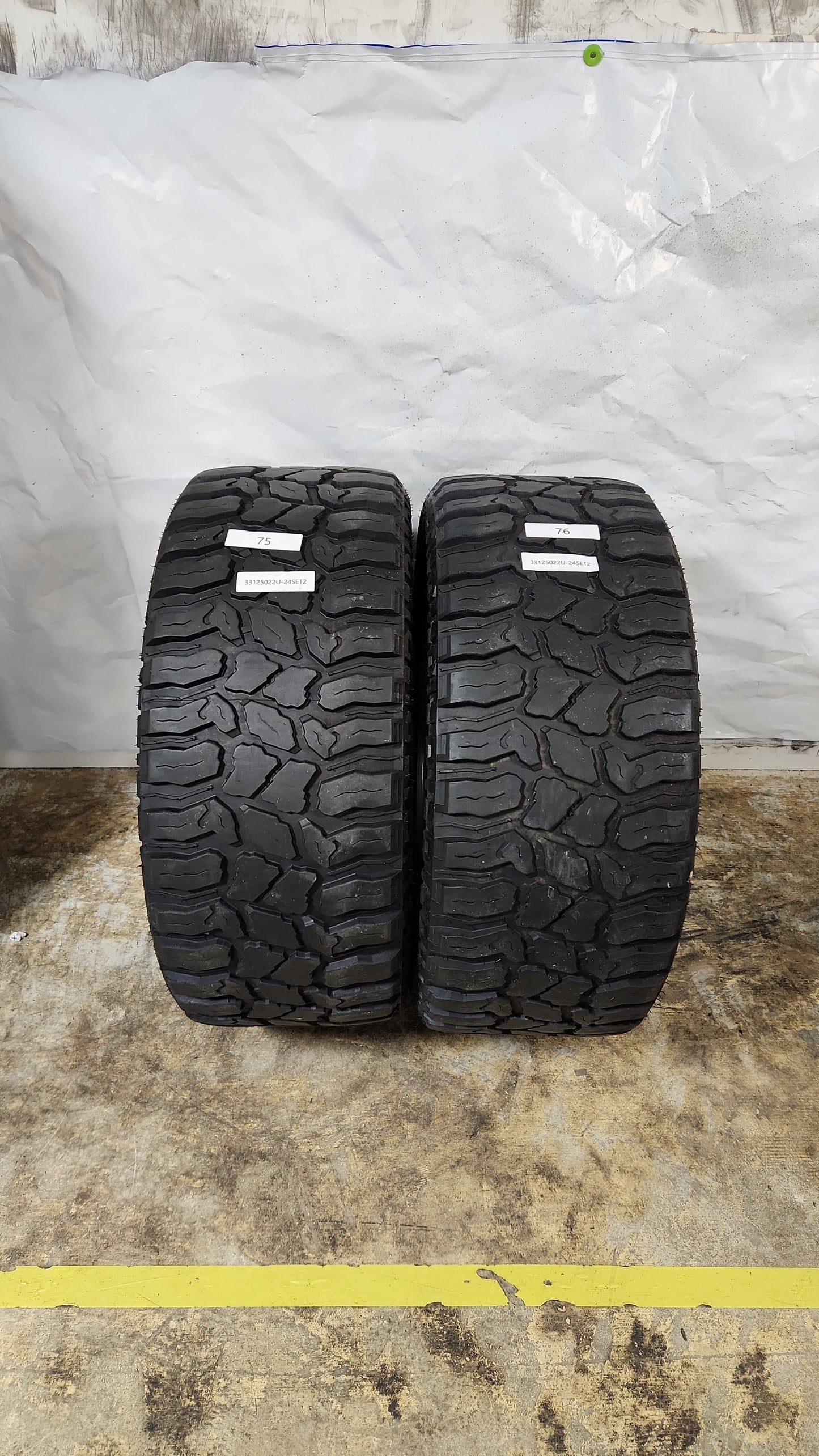 Set of 2 - 33X12.50R22 Haida Mud Champ HD869 - Used Tires