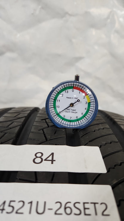 Set of 2 - 275/45R21 Pirelli Scorpion Zero All Season 9/32 - Used Tires