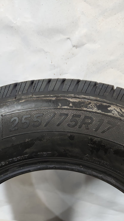 Used Tire - 255/75R17 Michelin Defender LTX M/S