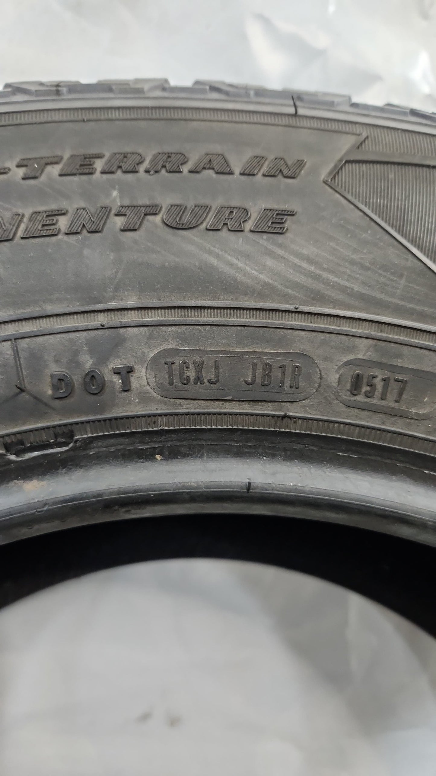 Set of 2 - 255/70R18 Goodyear Wrangler All-Terrain Adventure Kevlar - Used Tires