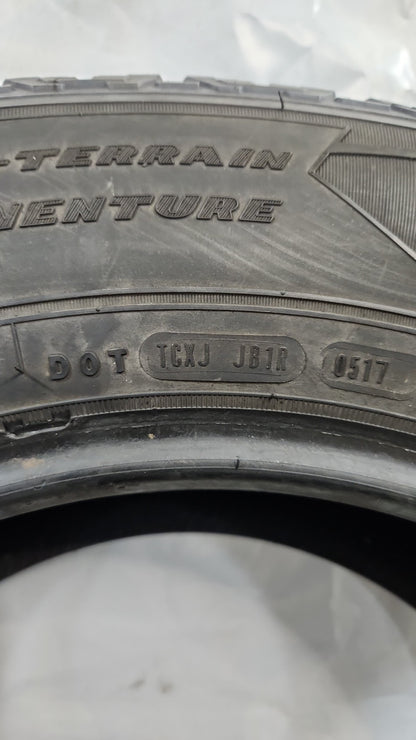 Set of 2 - 255/70R18 Goodyear Wrangler All-Terrain Adventure Kevlar - Used Tires