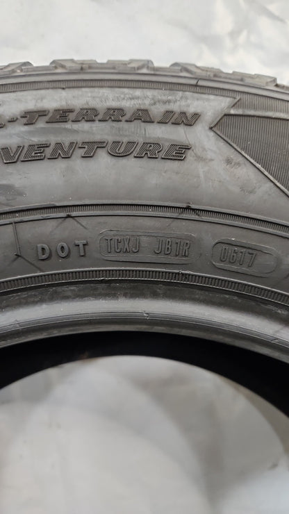 Set of 2 - 255/70R18 Goodyear Wrangler All-Terrain Adventure Kevlar - Used Tires