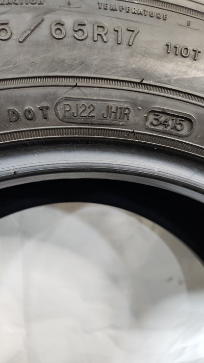 Set of 2 - 255/65R17 Goodyear Wrangler Fortitude HT - Used Tires