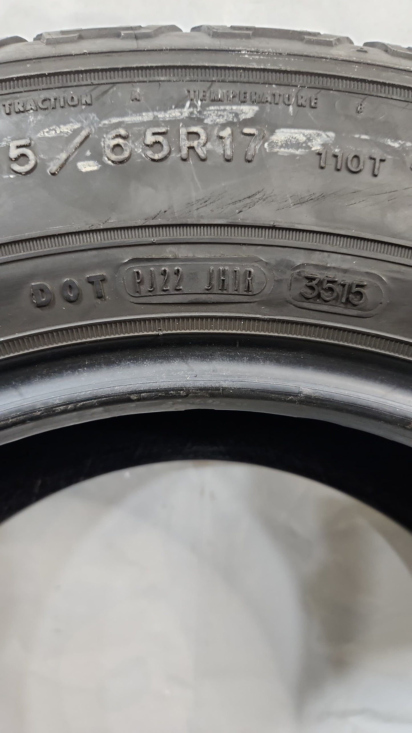 Set of 2 - 255/65R17 Goodyear Wrangler Fortitude HT - Used Tires