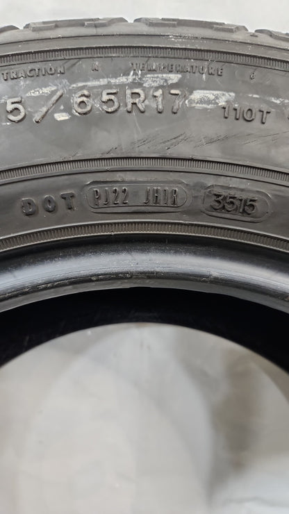 Set of 2 - 255/65R17 Goodyear Wrangler Fortitude HT - Used Tires