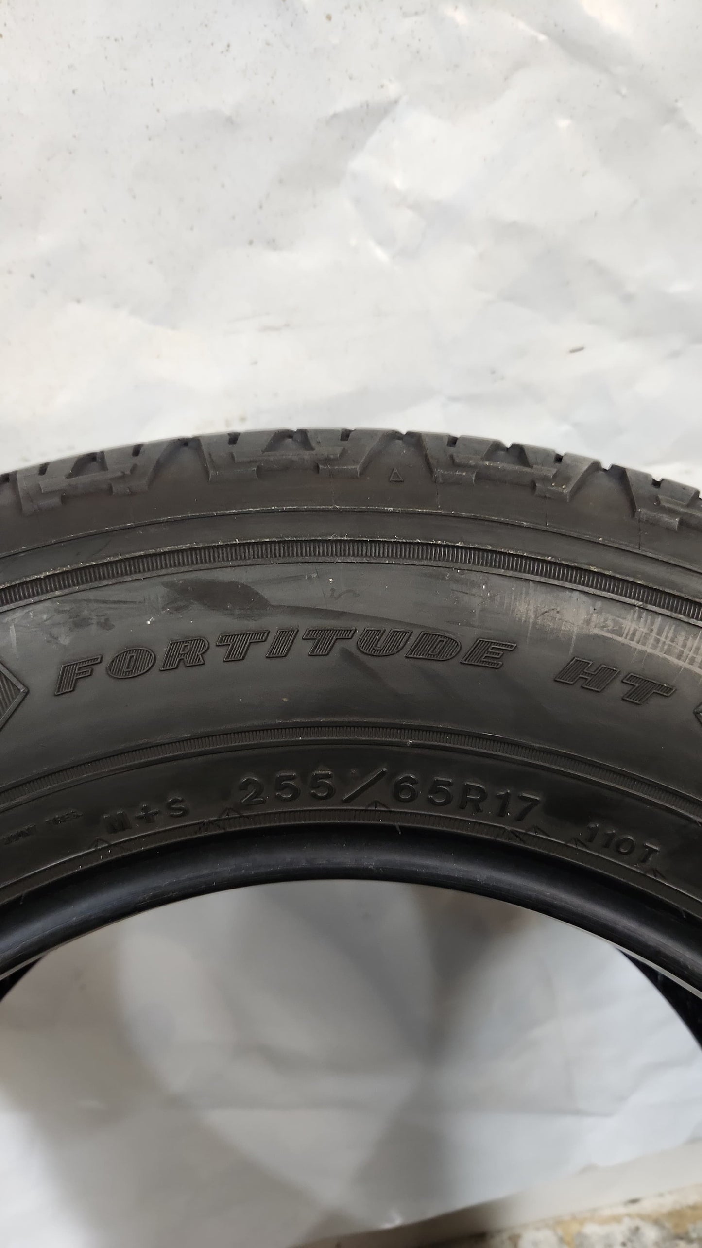Set of 2 - 255/65R17 Goodyear Wrangler Fortitude HT - Used Tires
