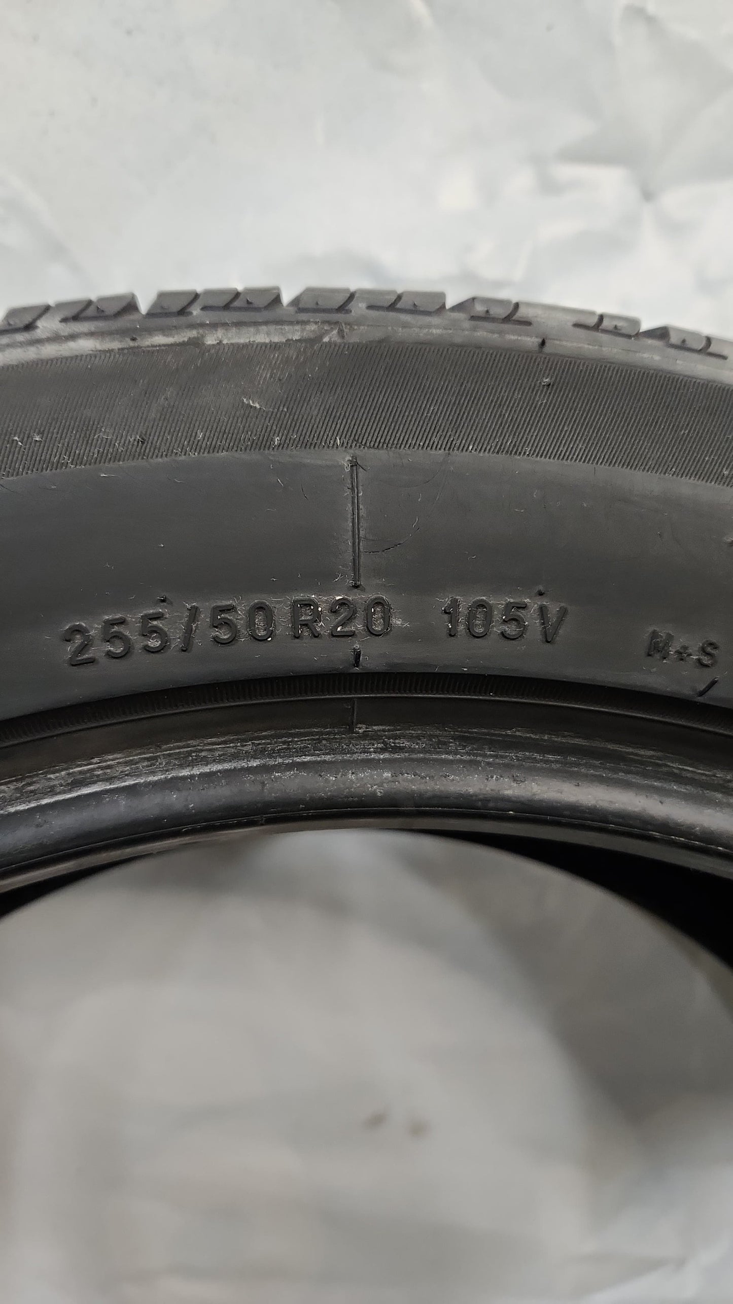 Used Tire - 255/55R20 Uniroyal Tiger Paw Touring A/S
