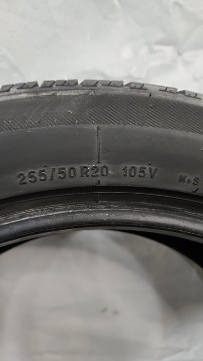 Used Tire - 255/55R20 Uniroyal Tiger Paw Touring A/S