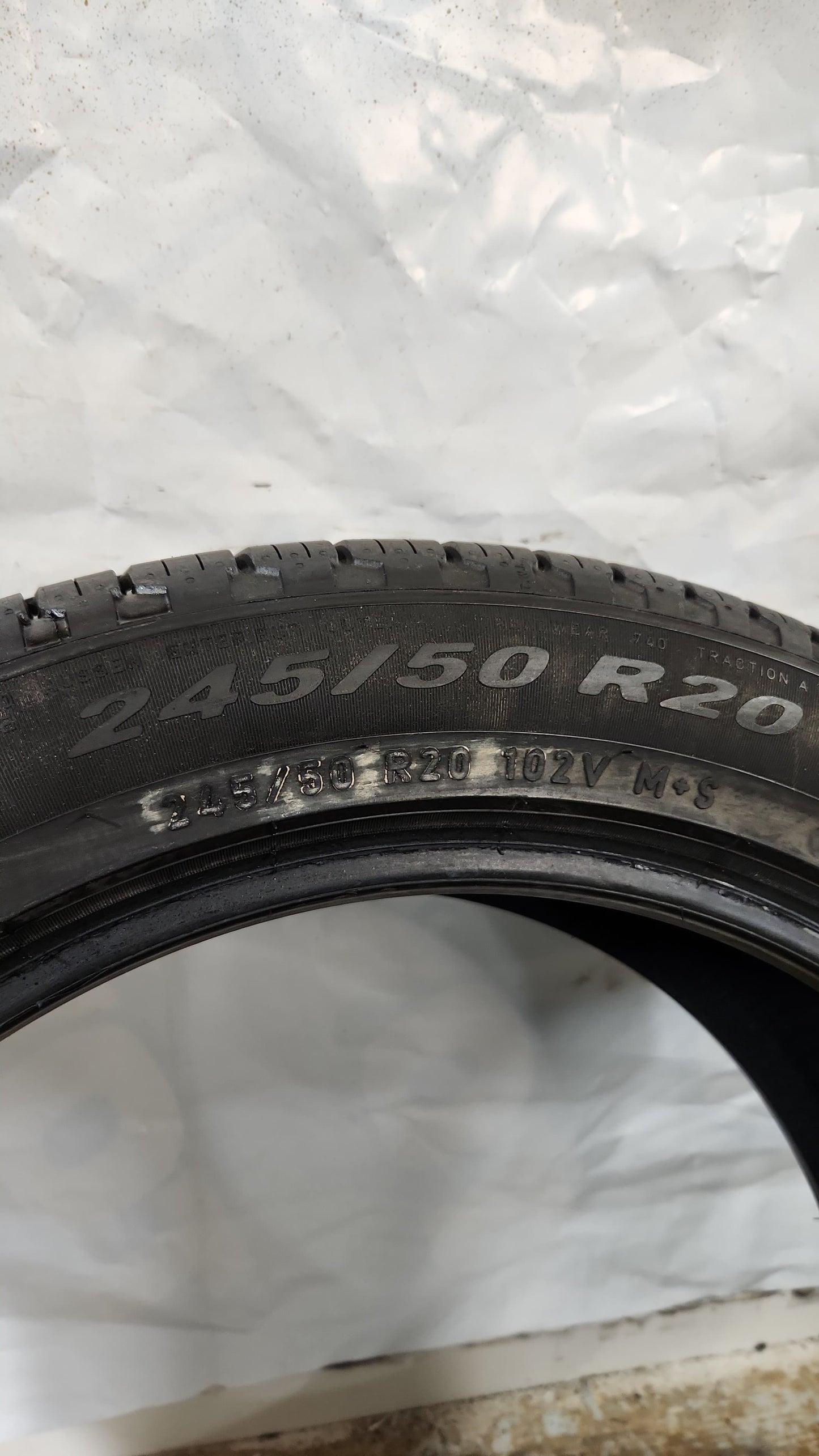 Used Tire - 245/50R20 Pirelli Scorpion Verde All Season 8/32