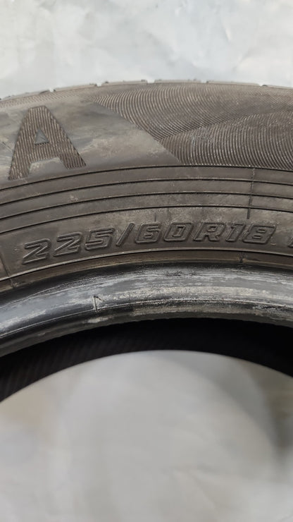 Set of 2 - 225/60R18 Yokohama AVID GT BluEarth - Used Tires