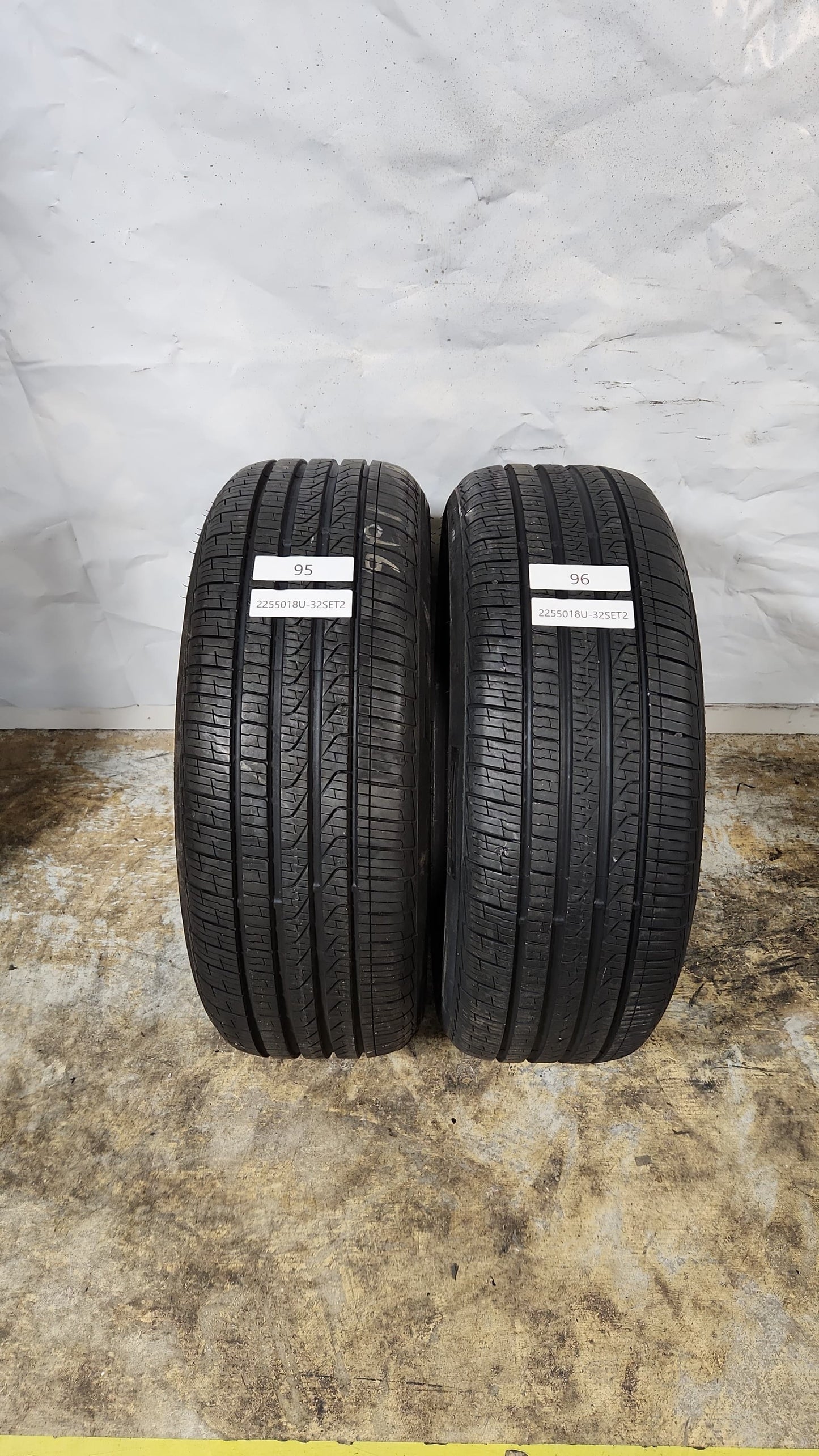 Set of 2 - 225/50R18 Pirelli Cinturato P7 All Season - Used Tires