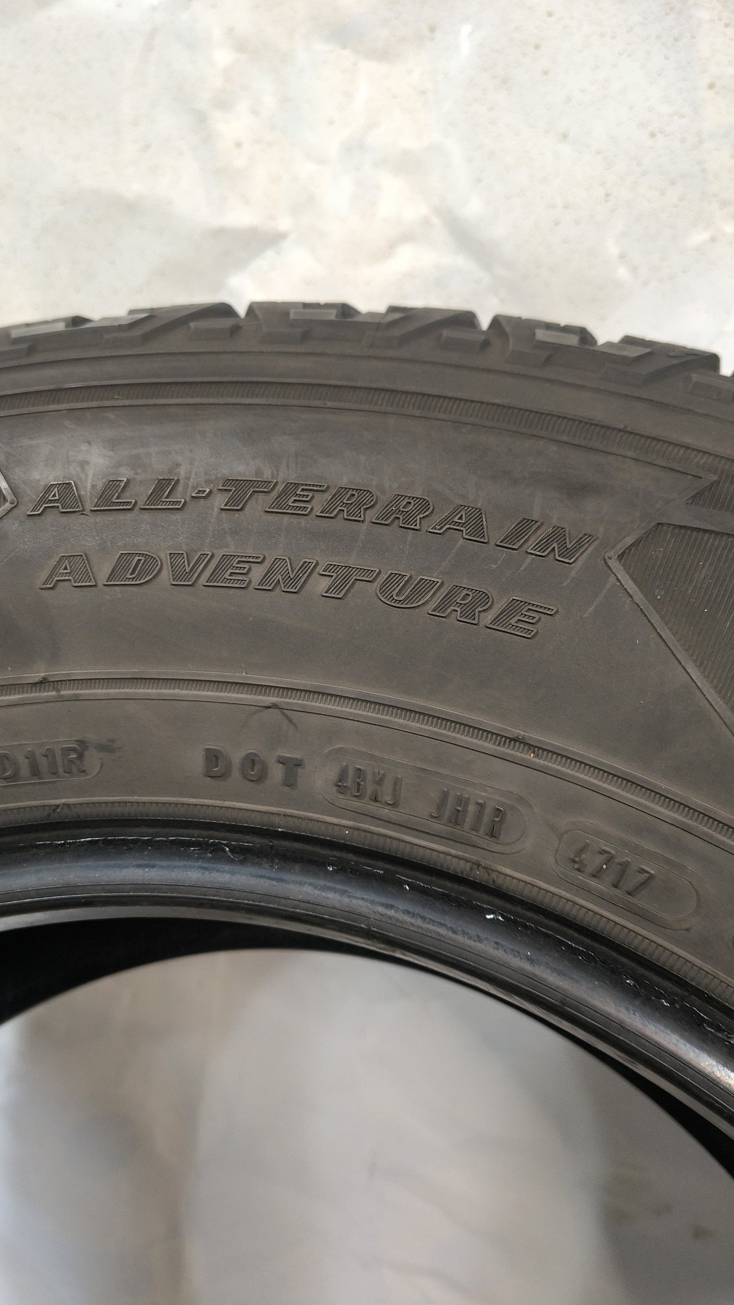 Used Tire - 255/70R18 Goodyear Wrangler All-Terrain Adventure