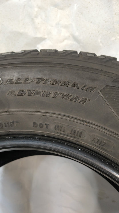 Used Tire - 255/70R18 Goodyear Wrangler All-Terrain Adventure