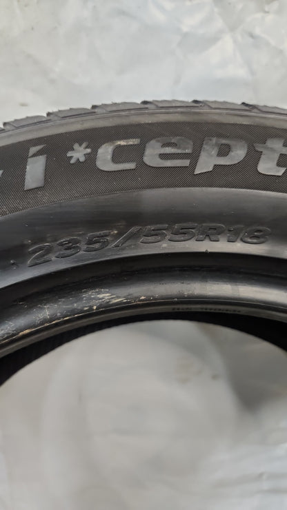 Used Tire - 235/55R18 Hankook Winter I*cept evo 2 SUV