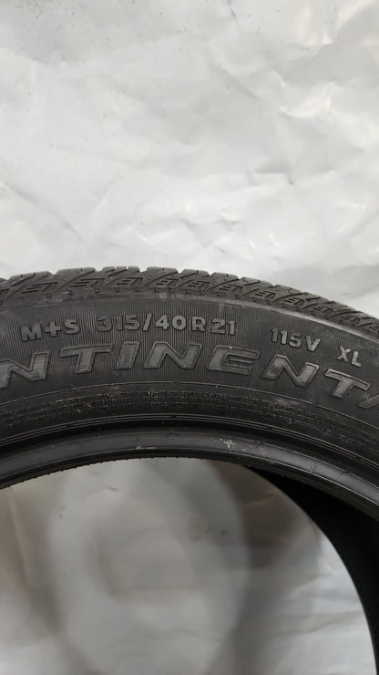 Set of 4 - 315/40R21 Continental Cross Contact LXSport - Used Tires