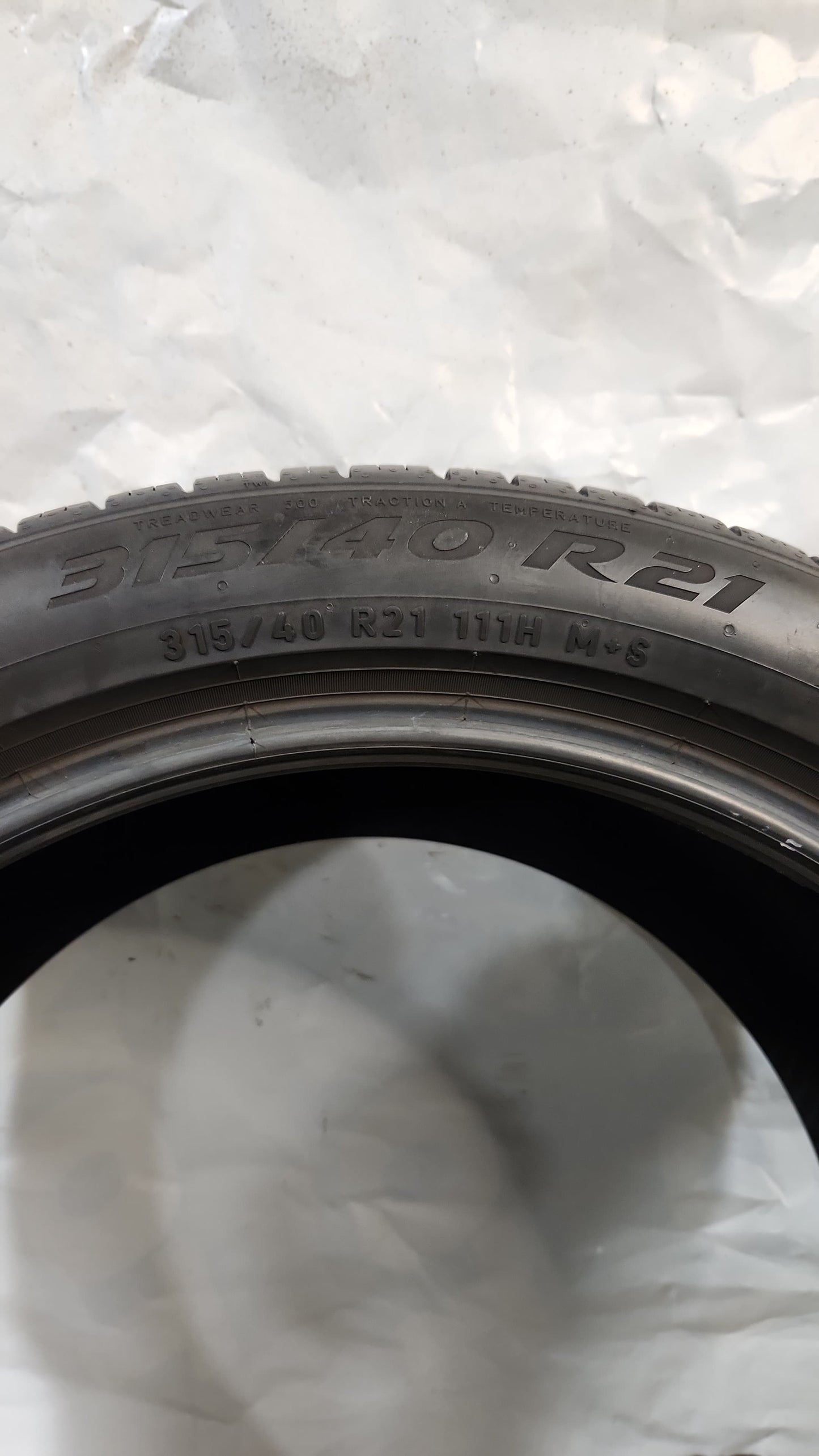Used Tire - 315/40R21 Pirelli Scorpion Zero All Season