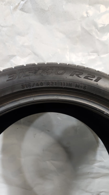 Used Tire - 315/40R21 Pirelli Scorpion Zero All Season