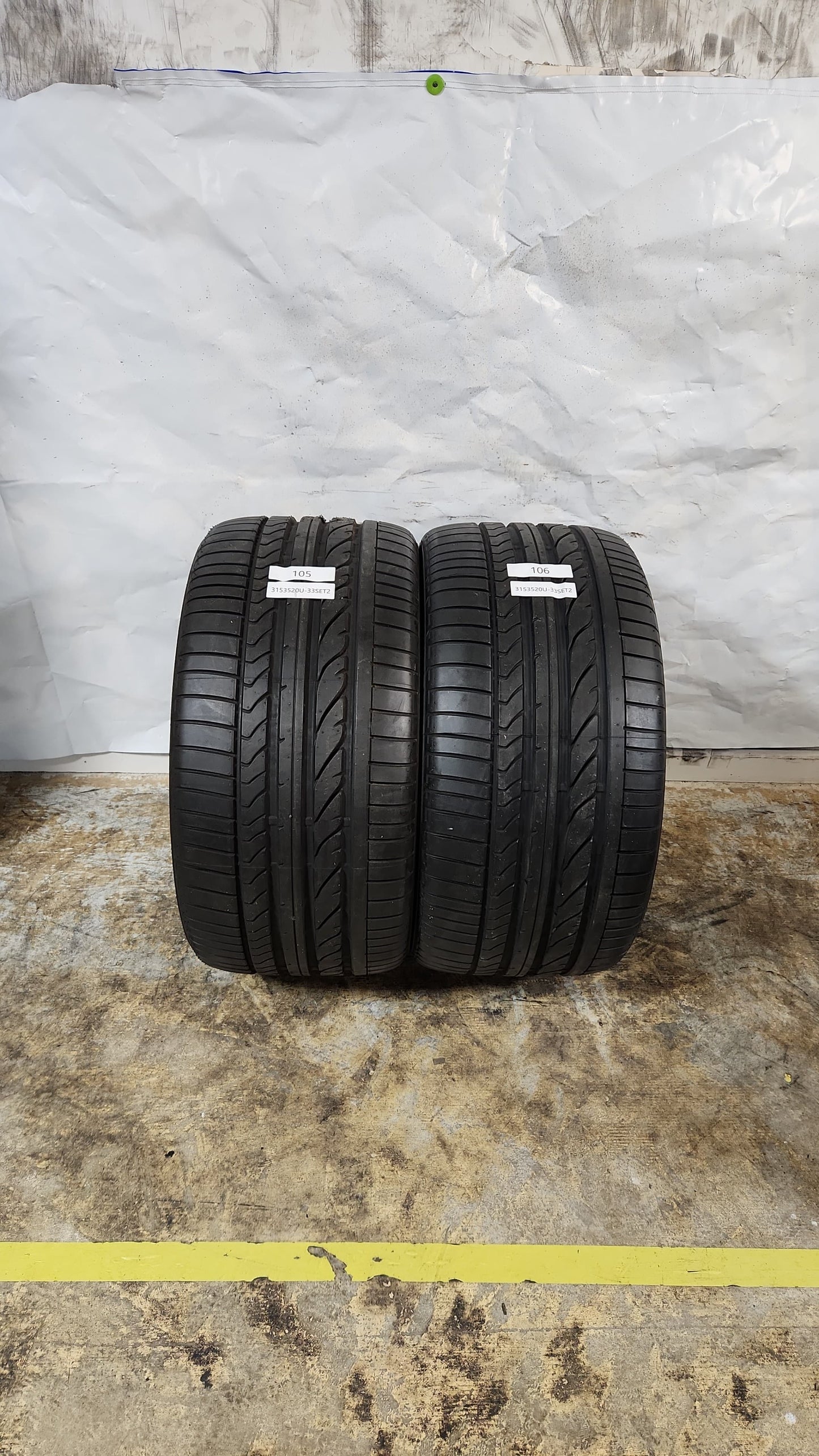 Set of 2 - 315/35R20 Bridgestone Dueler H/P Sport 8/32 - Used Tires