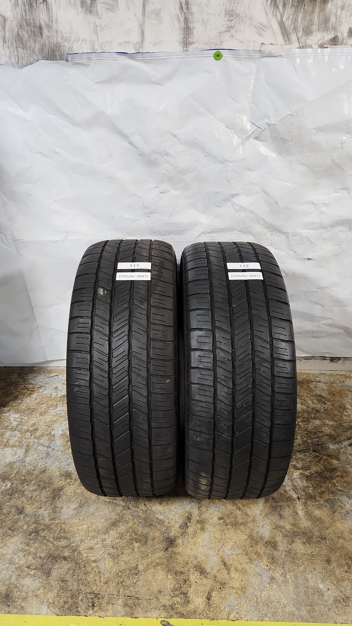 Set of 2 - 275/55R20 Goodyear Eagle LS-2 - Used Tires