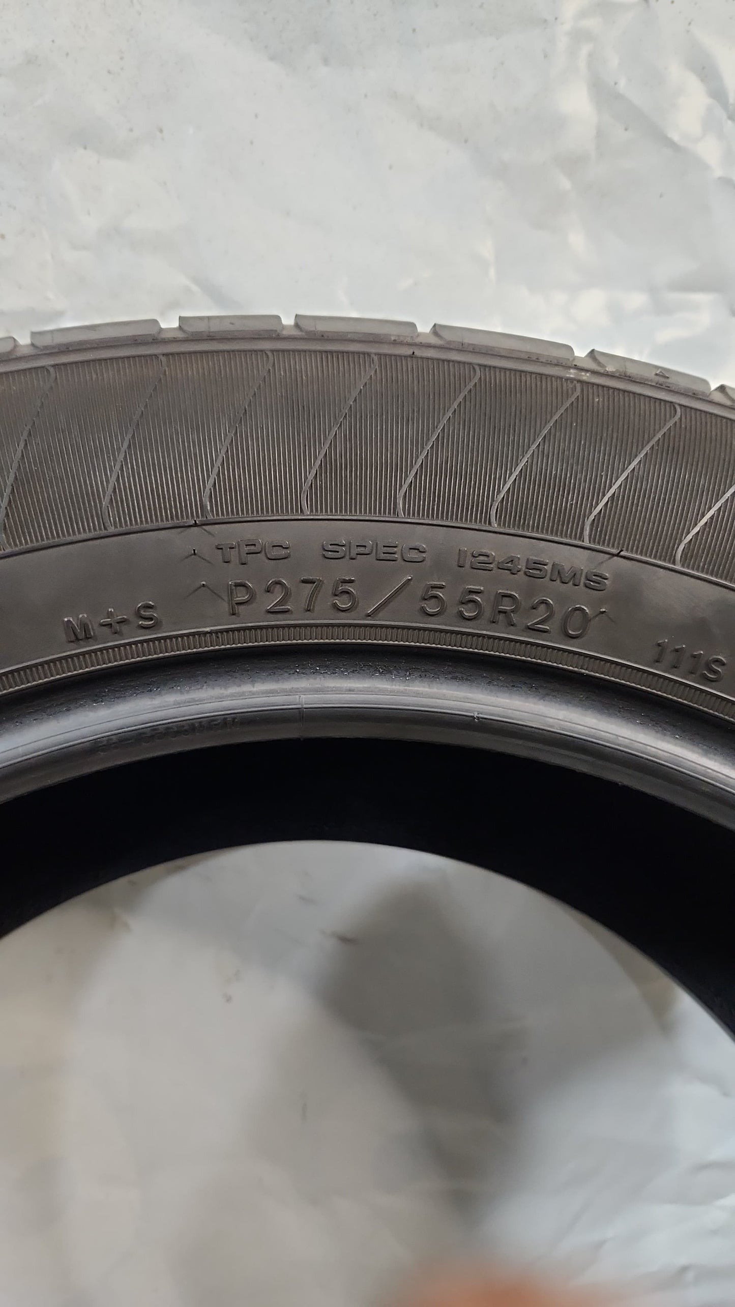 Set of 2 - 275/55R20 Goodyear Eagle LS-2 - Used Tires