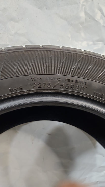 Set of 2 - 275/55R20 Goodyear Eagle LS-2 - Used Tires