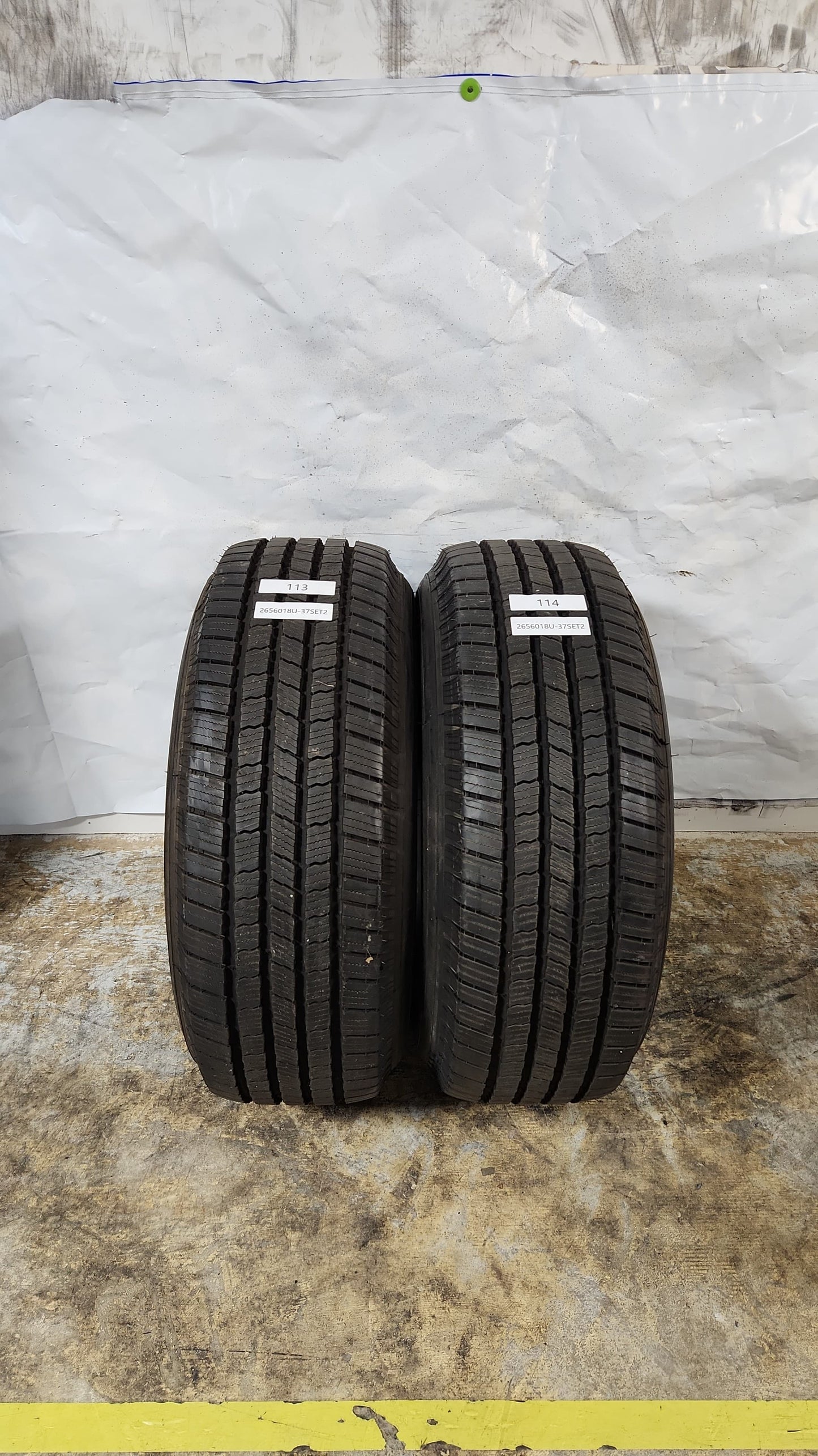 Set of 2 - 265/60R18 Michelin Defender LTX M/S - Used Tires