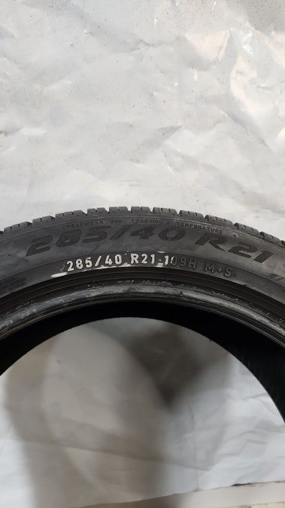 Used Tire - 285/40R21 Pirelli Scorpion Zero All Season