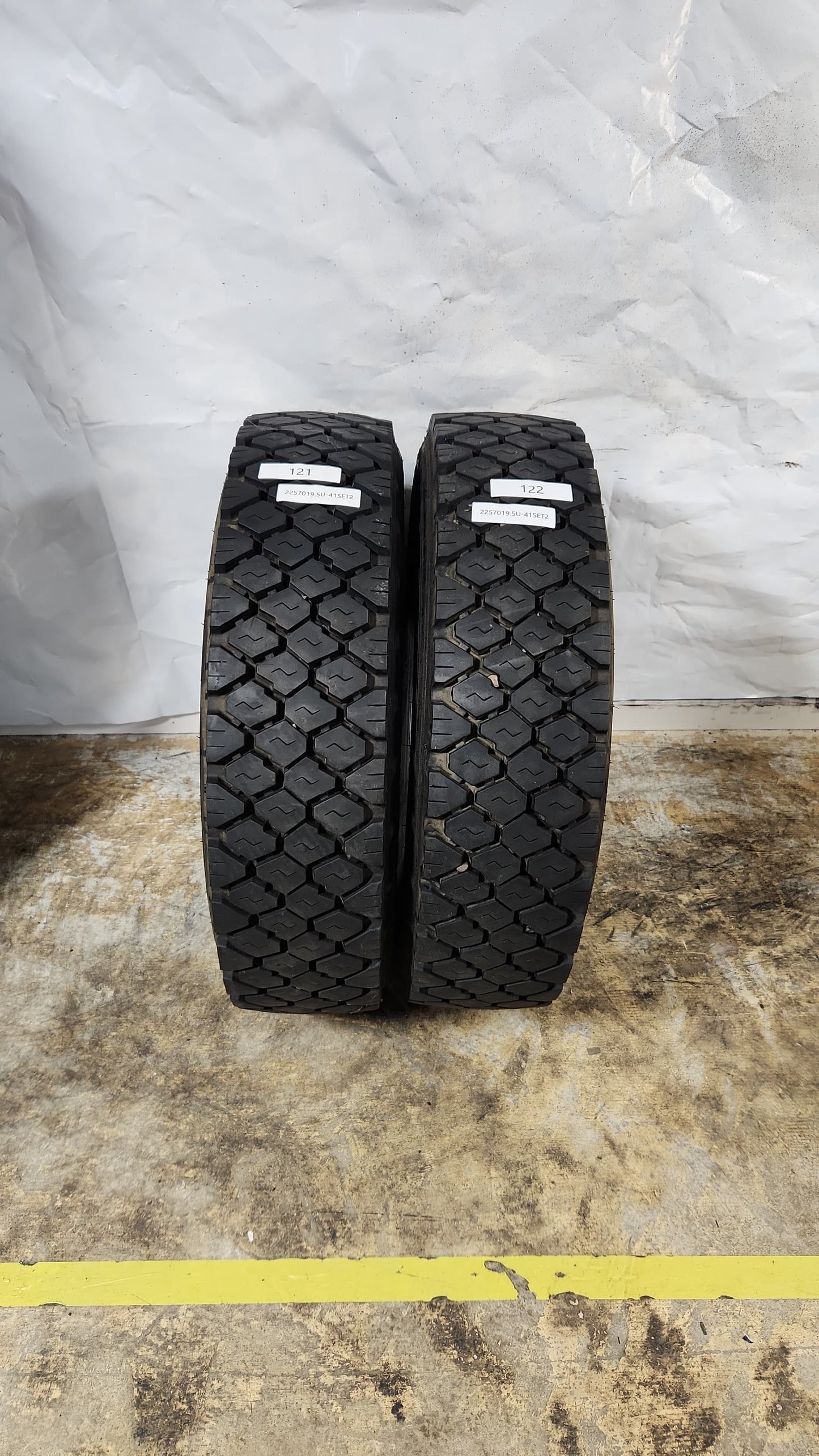 Set of 2 - 225/70R19.5 Synergy DP800 - Used Tires