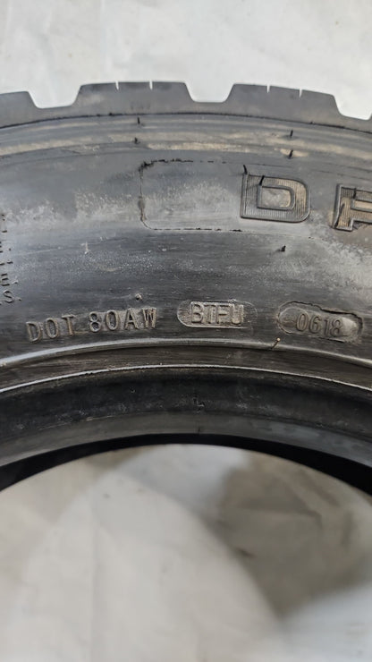 Set of 2 - 225/70R19.5 Synergy DP800 - Used Tires