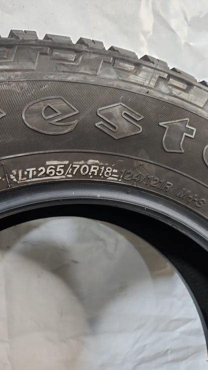 Used Tire - 265/70R18 Firestone Transforce AT2 8/32
