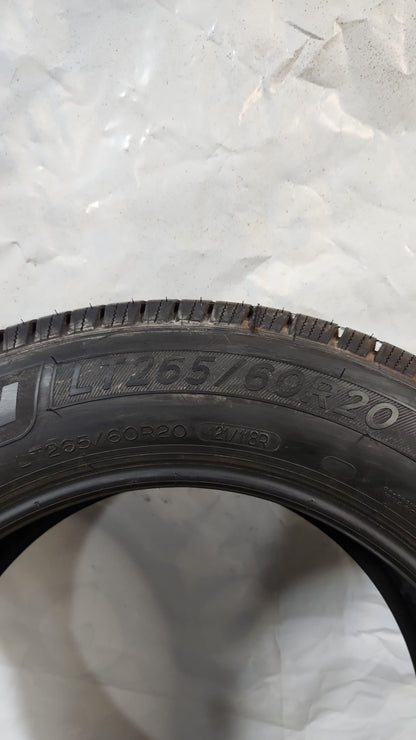 Used Tire - 265/60R20 Michelin Defender LTX M/S 11/32