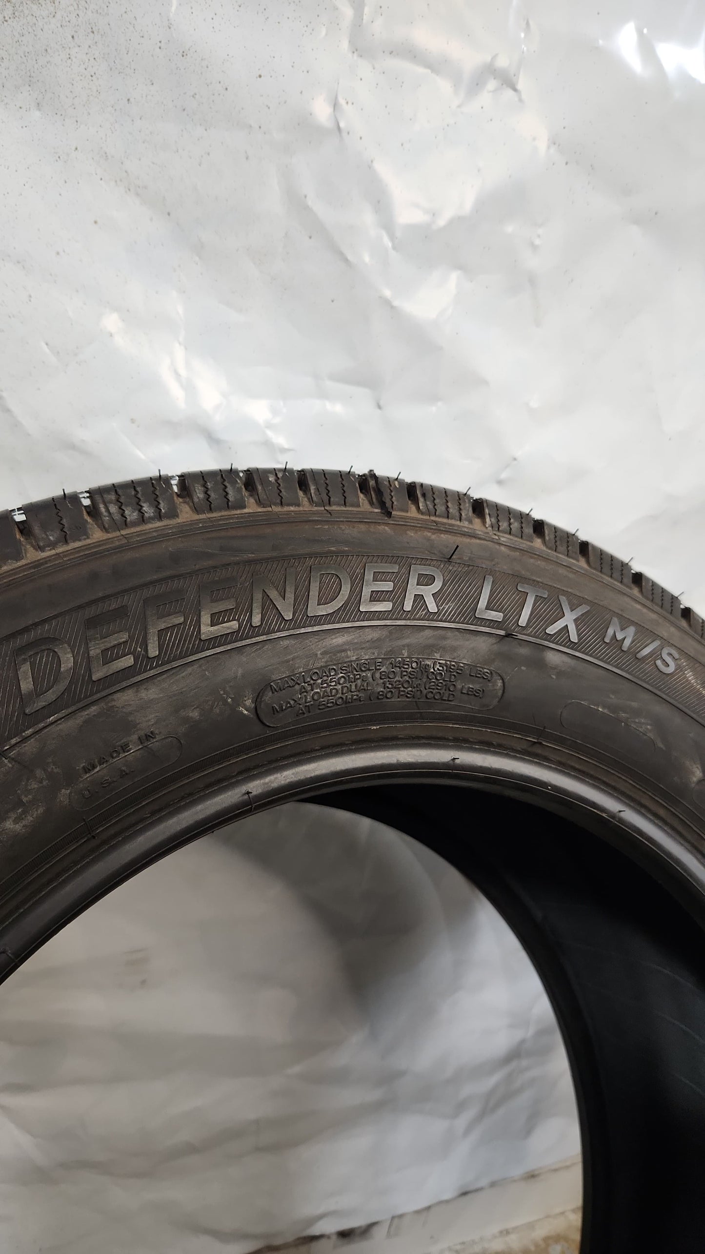 Used Tire - 265/60R20 Michelin Defender LTX M/S 11/32