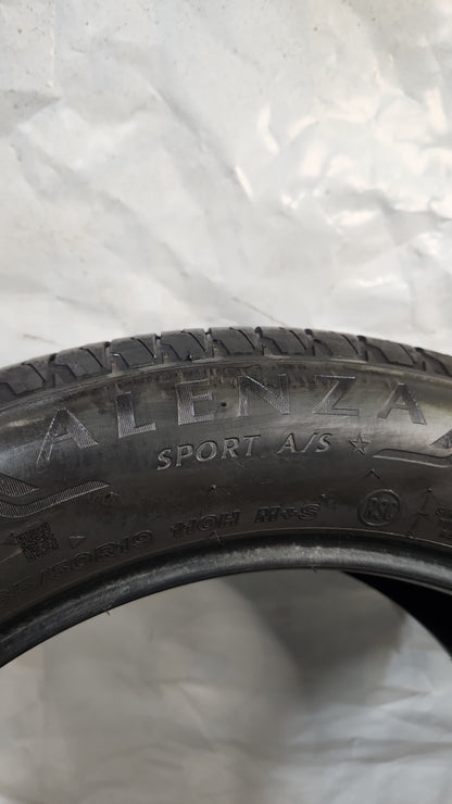 Used Tire - 265/50R19 Bridgestone Alenza Sport A/S