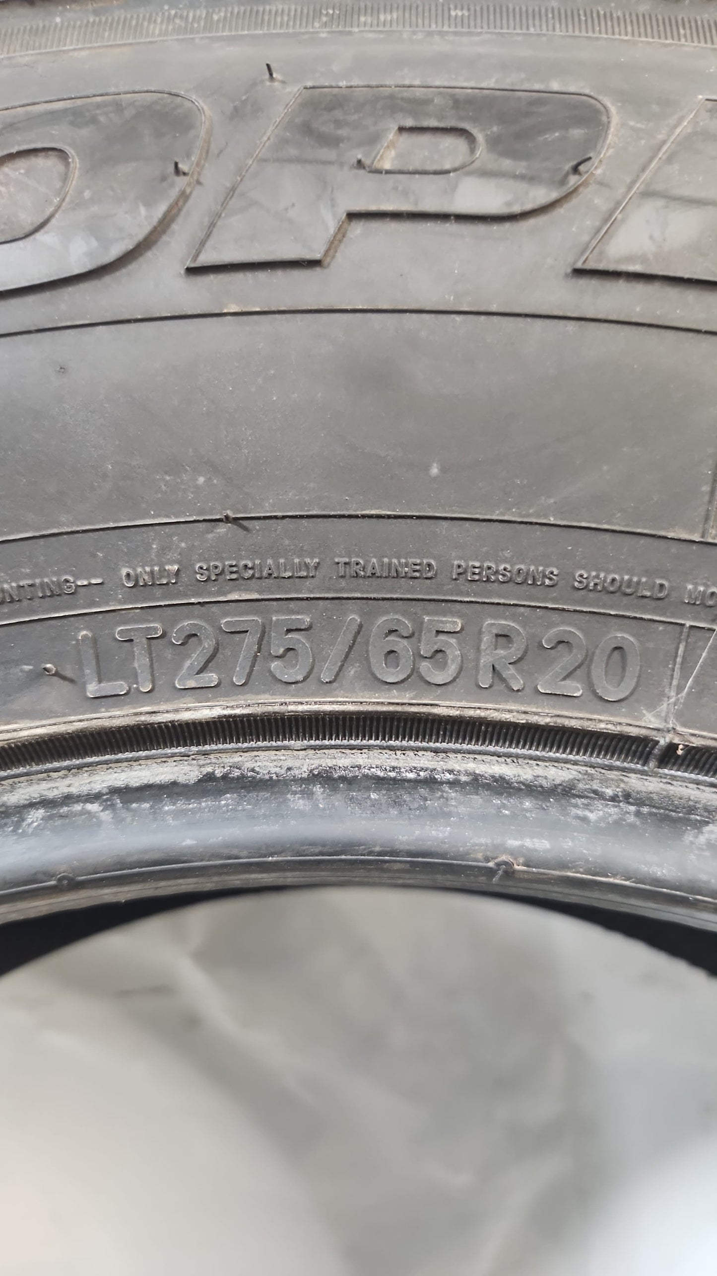 Set of 2 - 275/65R20 Toyo Open Country H/T II - Used Tires