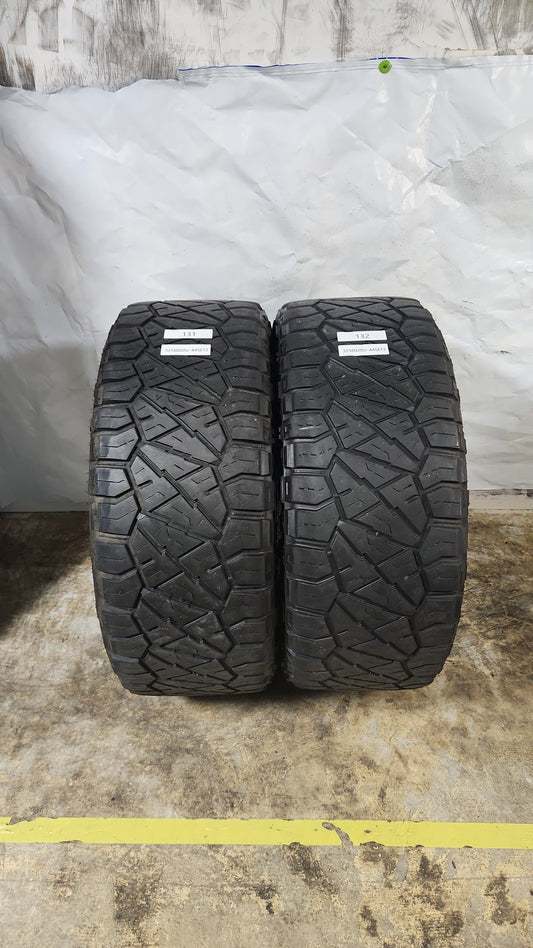 Set of 2 - 325/60R20 Nitto Ridge Grappler - Used Tires