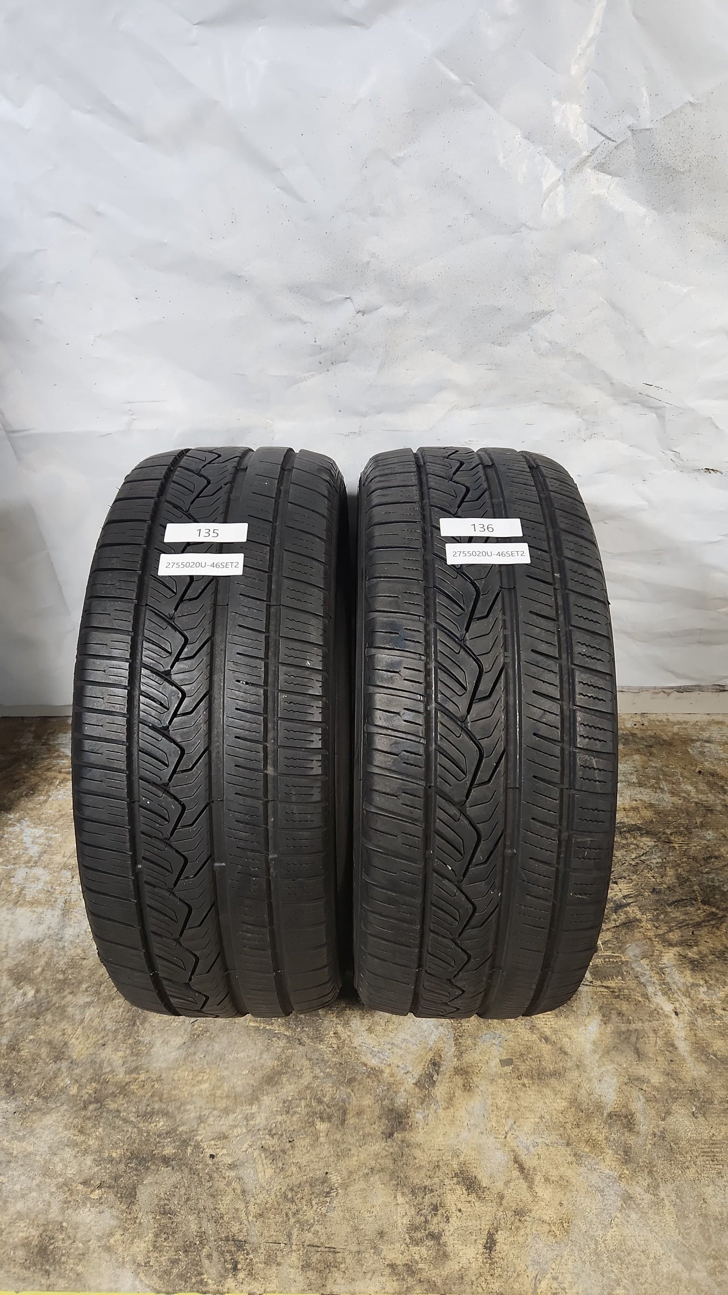Set of 2 - 275/50R20 Nitto NT421Q - Used Tires