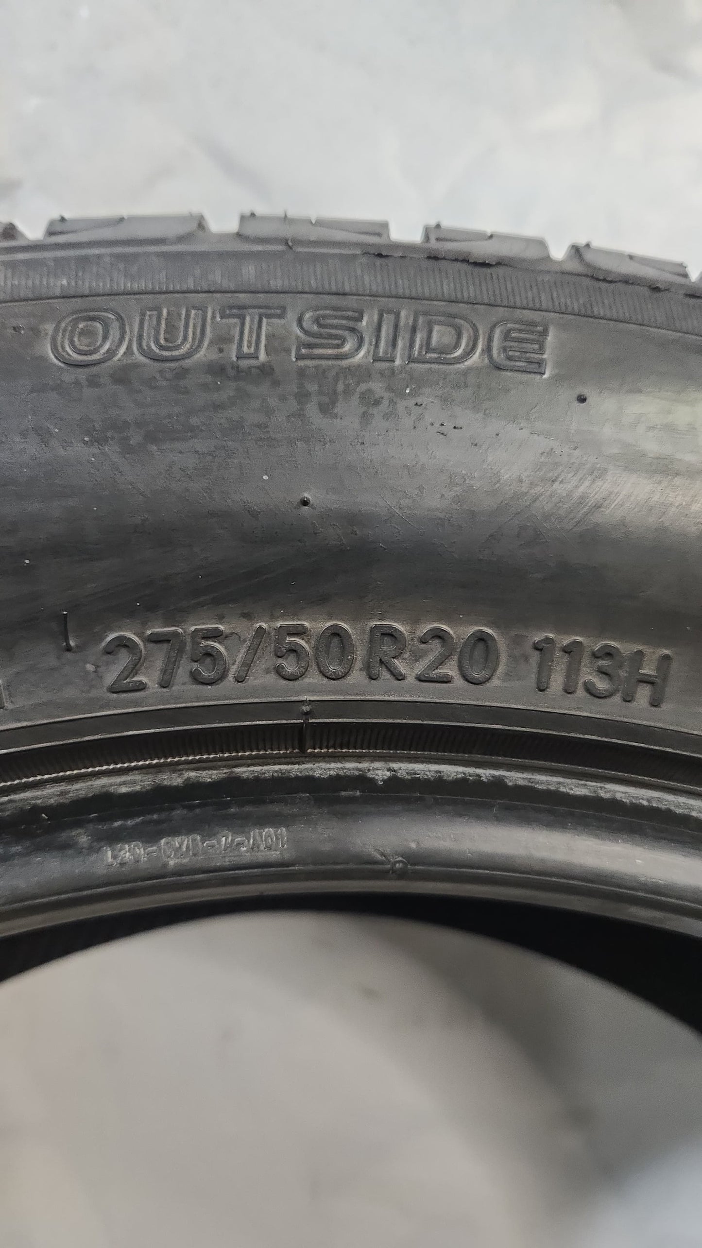 Set of 2 - 275/50R20 Nitto NT421Q - Used Tires