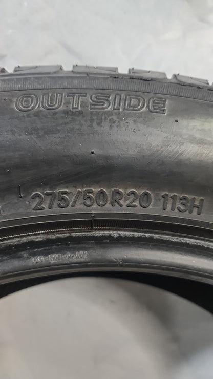 Set of 2 - 275/50R20 Nitto NT421Q - Used Tires