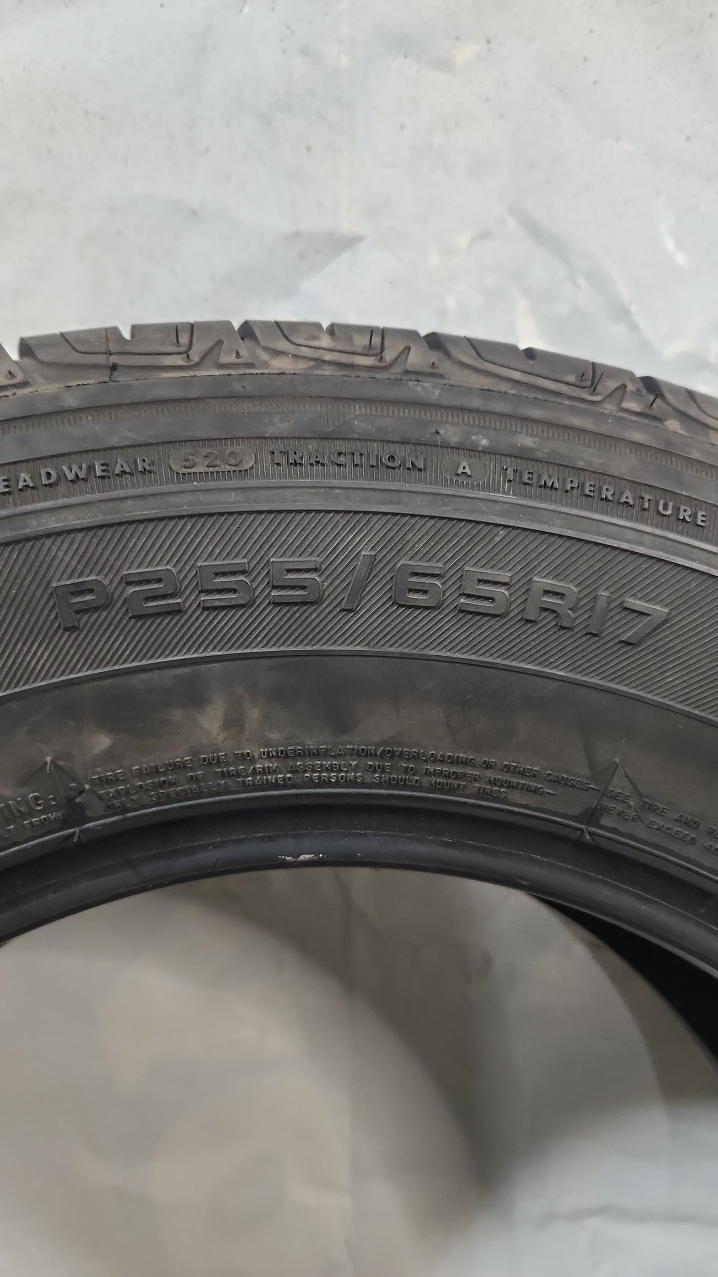 Used Tire - 255/65R17 Firestone Destination LE2