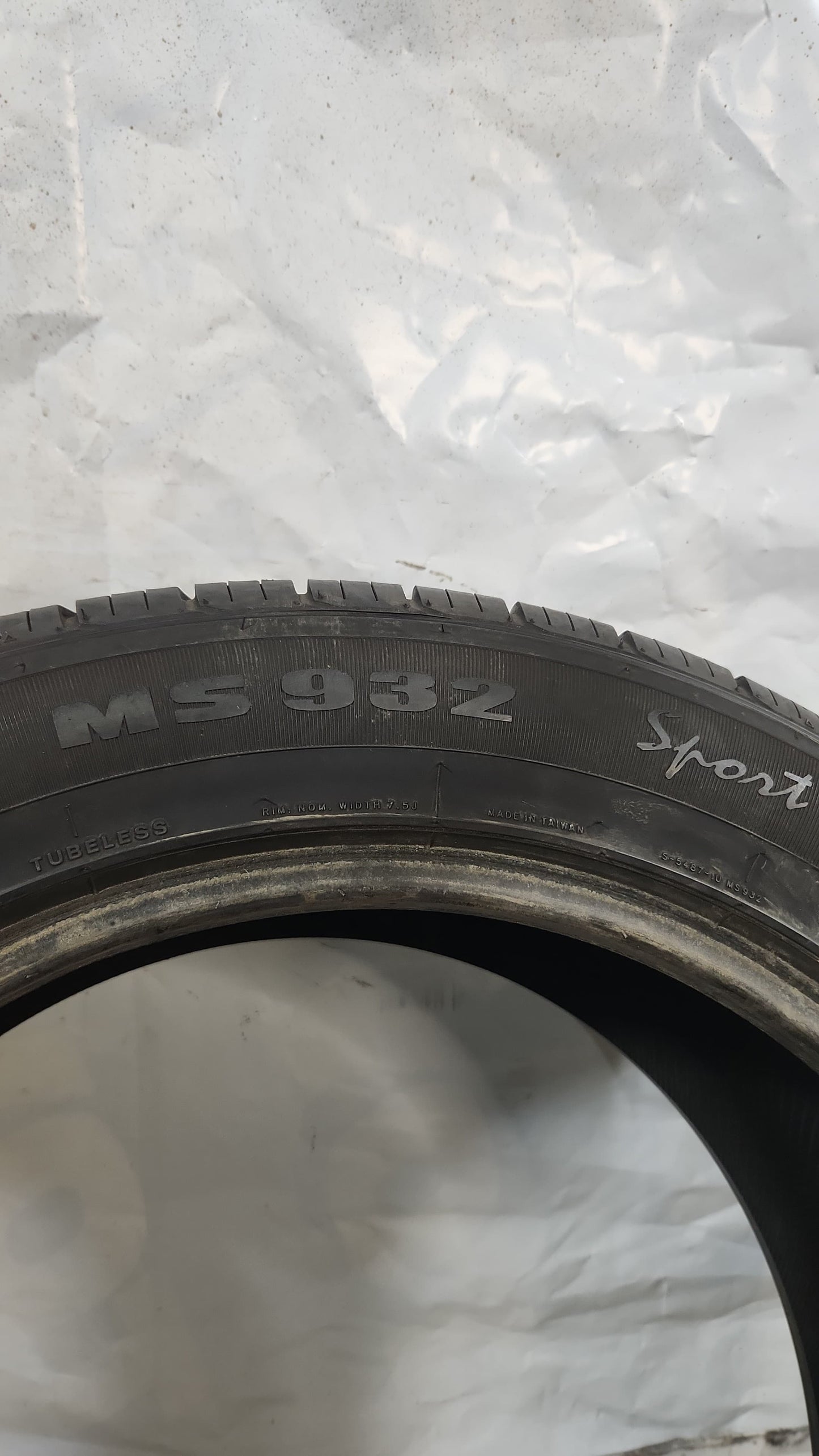 Used Tire - 235/55R20 Milestar MS932 Sport