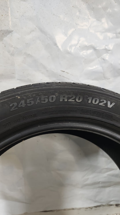 Used Tire - 245/50R20 Kumho Crugen HP71 7/32
