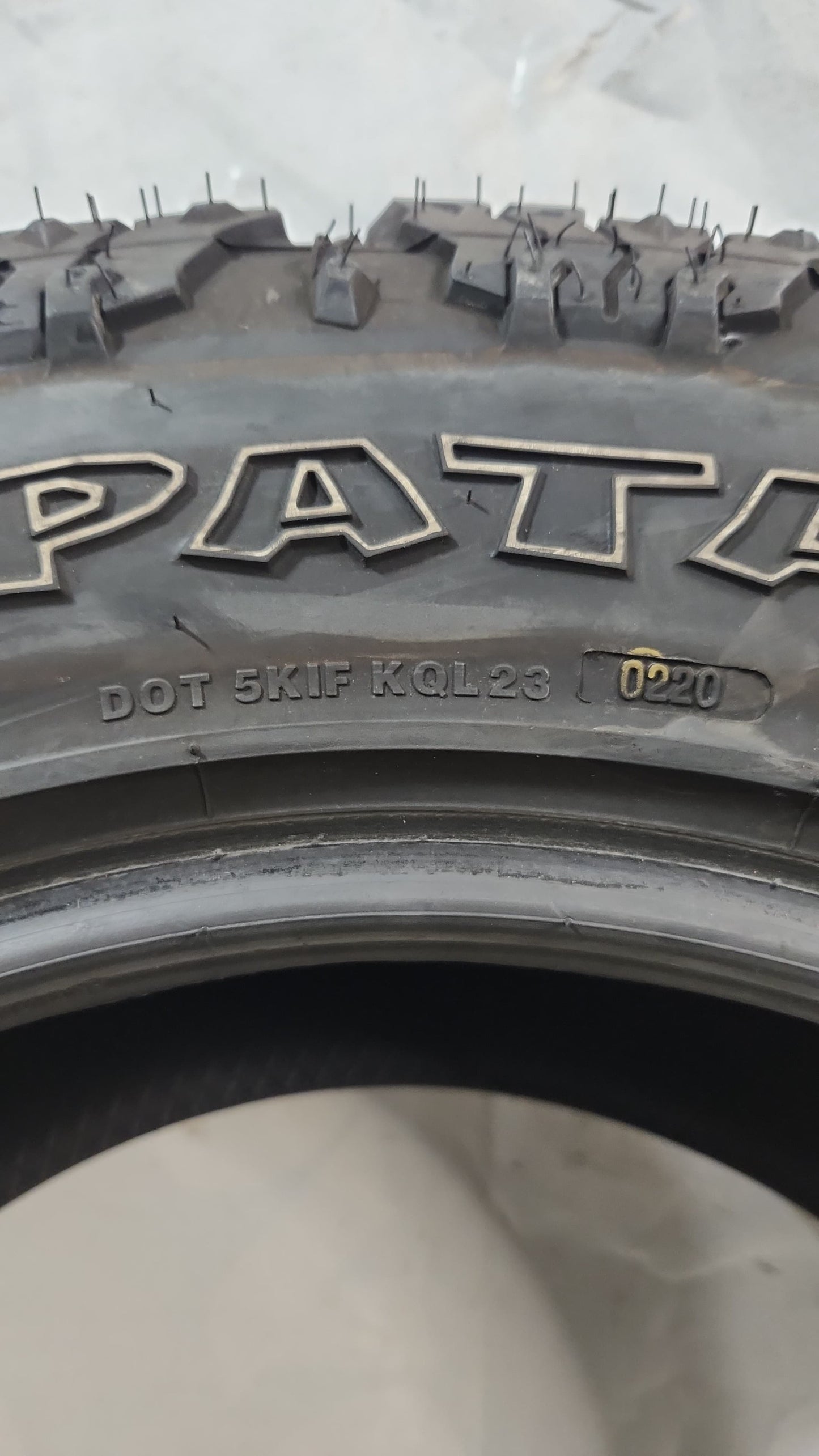 Used Tire - 35X12.50R20 Milestar Patagonia M/T 11/32